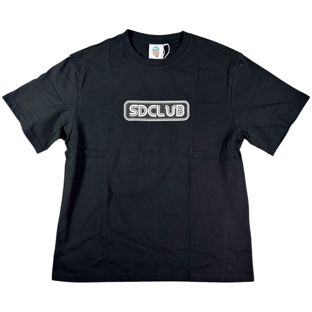 SnowDay Club Tee Shirt Mens Small Black Hit The Club Graphic Print Crew Neck